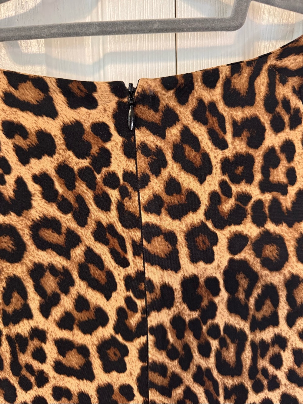 Michael Kors Leopard Print Ruched Sheath Dress Brown/Black Size Small 3/4 Sleeve - Picture 9 of 15